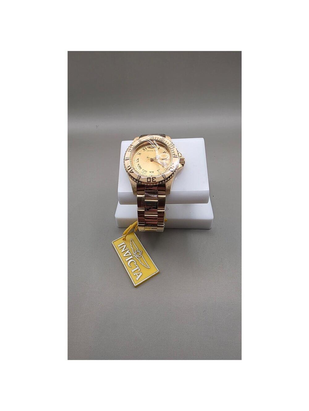 Invicta Pro Diver Diamond Ed, 0.06 Carat, Gold Tone 40mm